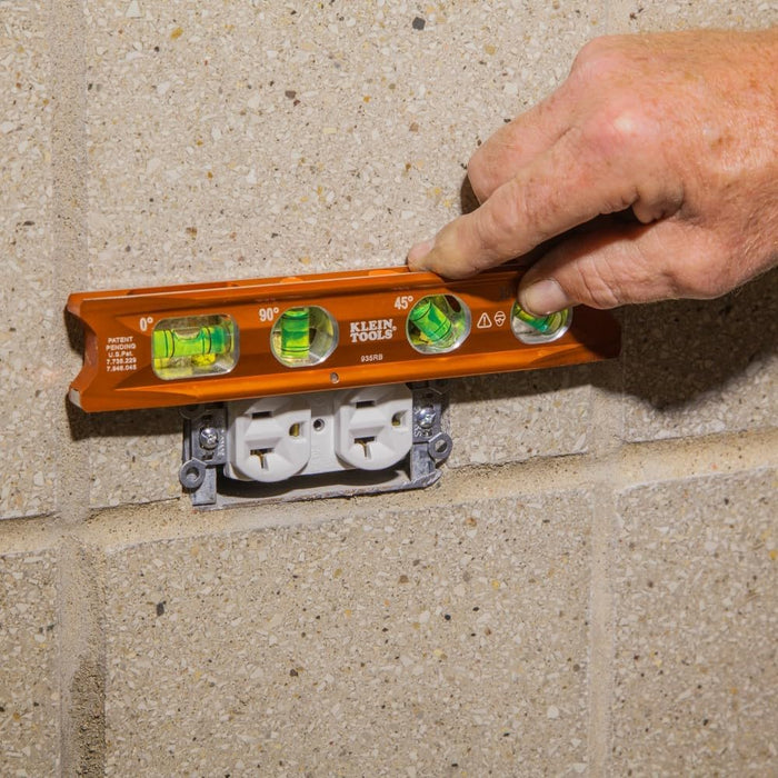 Klein Tools 935RB Torpedo Billet Level, Rare-Earth Magnet