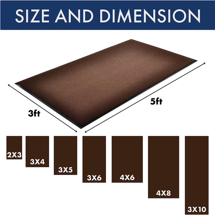 Notrax - 141S0048BR 141 Ovation Entrance Mat, for Home or Office, 4' X 8' Brown