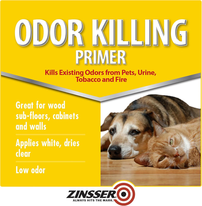Rust-Oleum Zinsser Odor Killing Primer, White, Quart