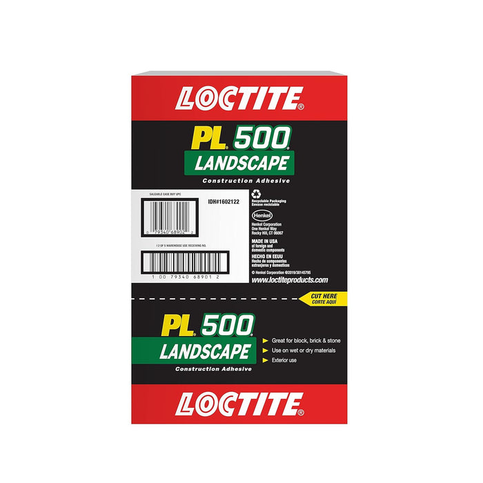 Loctite PL500 Landscape Block & Stone, Light Tan Adhesive, 28 fl oz Cartridge (Pack of 1)