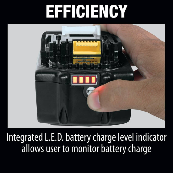 Makita BL1840BDC2X 18V LXT Lithium-Ion Battery and Rapid Optimum Charger Starter Pack (4.0Ah)