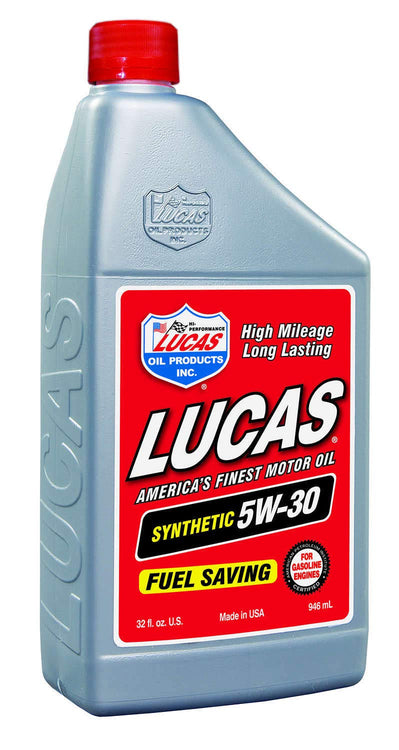 Lucas Oil 10049 Full Synthetic SAE 5W-30 Motor Oil, 1 Quart (Pack of 6)