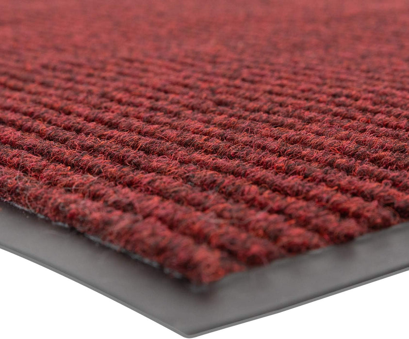 ‎Notrax | ‎109S0034RB | Notrax 109 Brush Step Carpeted Indoor/Outdoor Entrance Mat for Home or Office, 3' X 4', Absorbent Slip Resistant Heavy Duty Entry Mat, Red/Black, 109S0034RB