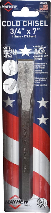 Mayhew Select 10602 3/4-by-7-Inch Cold Chisel, Black