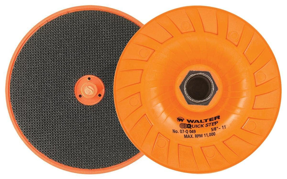 Walter Surface Technologies 07Q049 Quick-Step Backing Pad - Grinding Wheel Pads