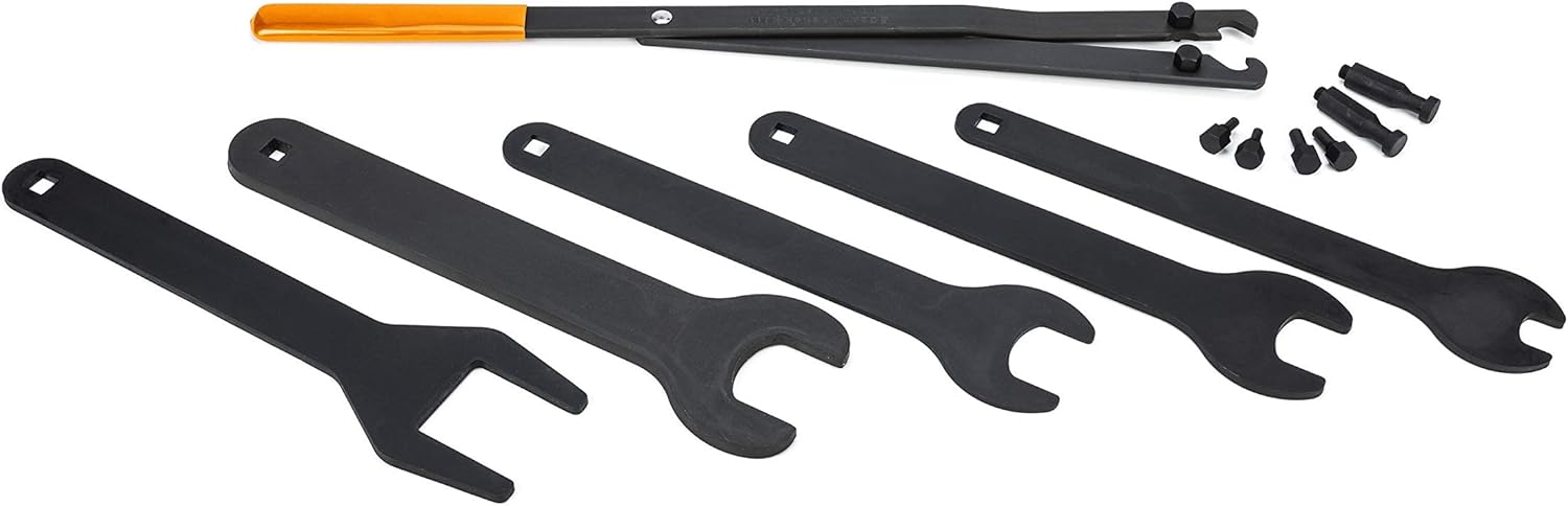 GEARWRENCH Fan Clutch Service Set, Fan Nut Wrenches, Pully Holder, Blow Mold Case- 41580D