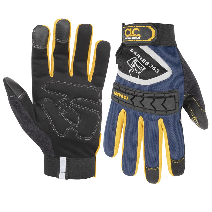 Custom Leathercraft 148L Impact Work Gloves, Large
