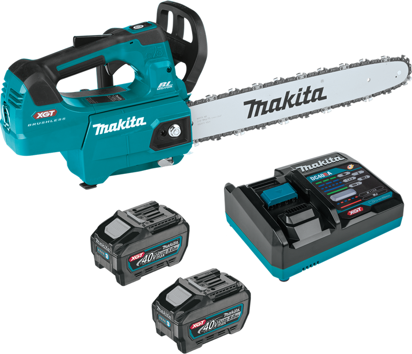 Makita (GCU03T) 40V MAX XGT Brushless Cordless 16 In. Top Handle Chain Saw Kit