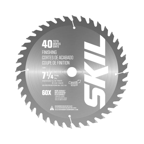 SKIL 7-1/4 In. x 40-Tooth Carbide Finish Circular Saw Blade (10-Pack)