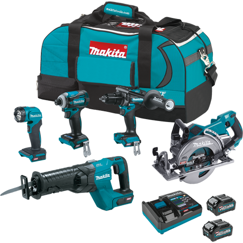 Makita GT500M 40V max XGT Brushless Cordless 5‑Pc. Combo Kit (4.0Ah)