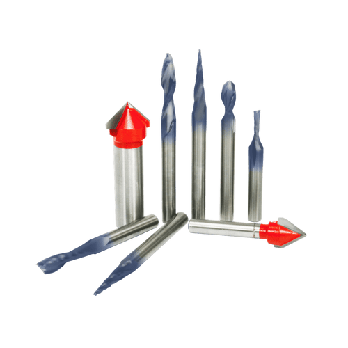 Freud 87-108 8 Piece CNC Router Bit Signmaking Set