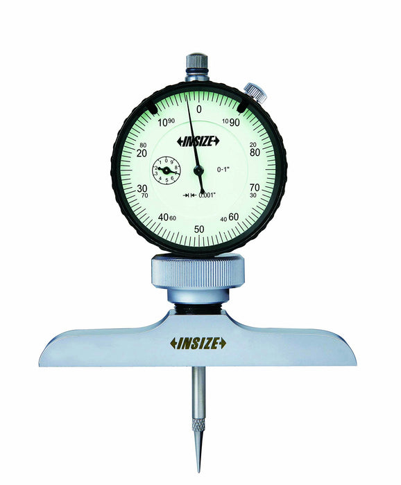INSIZE 2341-2E2 Dial Depth Gage, 0.001" Dial Indicator Graduation, 0" - 12"