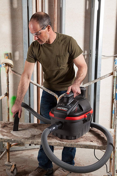 RIDGID 50313 Model 4000RV 4-Gallon Portable Wet and Dry Compact Vacuum Cleaner with 5.0 Peak-HP Motor, 4 Gallon