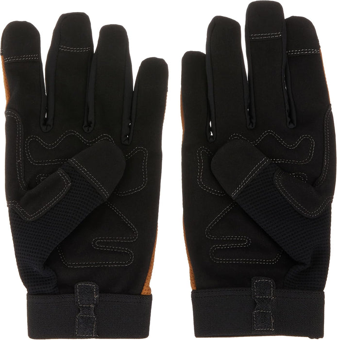 Custom Leathercraft 124L Workright Flex Grip Work Gloves, Shrink Resistant, Improved Dexterity, Tough, Stretchable, Excellent Grip, Assorted Large (Pack of 1)