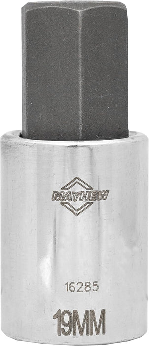 Mayhew Tools 16020 Metric Hex Socket Bit Set, Chrome Plated, 5-Piece Polished Chrome