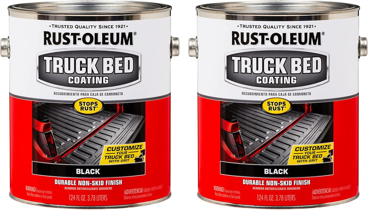 Rust-Oleum 342669 Truck Bed Coating, Gallon, Black (Pack of 2)