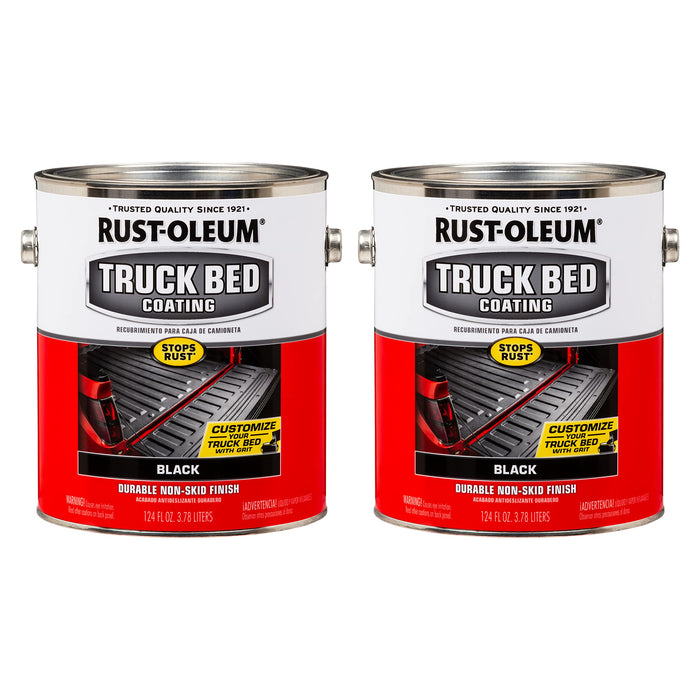 Rust-Oleum 342669 Truck Bed Coating, Gallon, Black (Pack of 2)