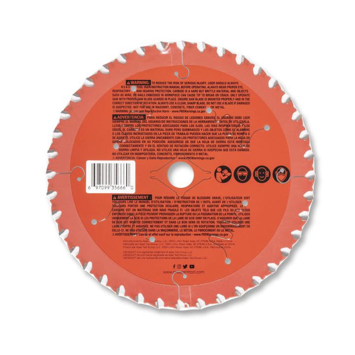 Crescent CSBFF-640 6-1/2" x 40-Tooth FineCut Fine Finishing Circular Saw Blade