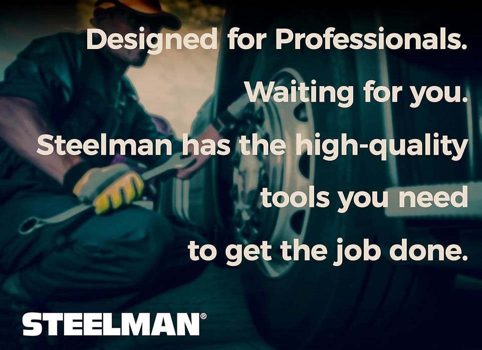 Steelman 60156 3/4-Inch Drive 475 ft-lb Torque Extension for Impact Wrench, 10-inch Extension, Corrosion-Resistant Powder-Coated Steel, Yellow