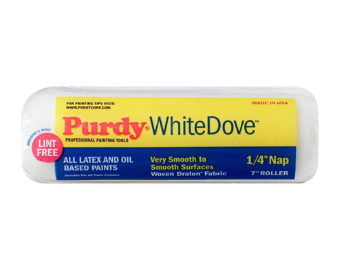 Purdy 140662071 White Dove Roller Cover, 7" x 1/4" Nap, Dralon