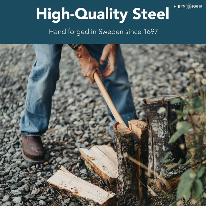 Hults Bruk 840722 Kisa Felling Axe, 2 lb Head, 26" Handle