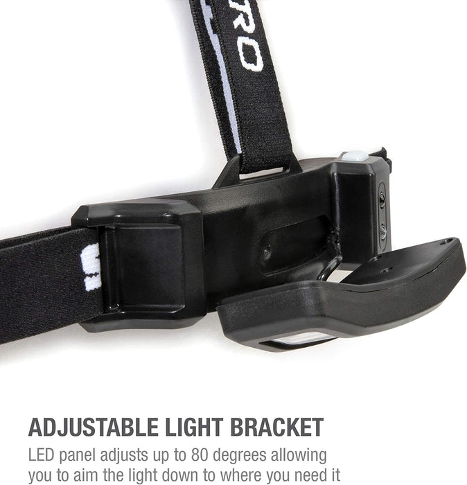 Steelman 78834 Slim Profile Rechargeable LED Motion-Activated Headlamp, 250-Lumen, 3 Brightness Settings, 20-Meter Range, Water-Resistant 250-Lumen LED Motion