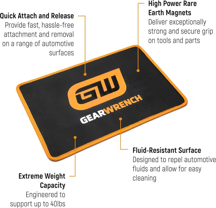 GEARWRENCH GWMAGMAT1812 18" X 12" High Strength Magnetic Tool Mat