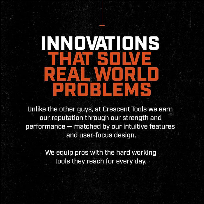 Crescent AT210CVS 10" Adjustable Black Oxide Cushion Grip Wrench, Carded, Red