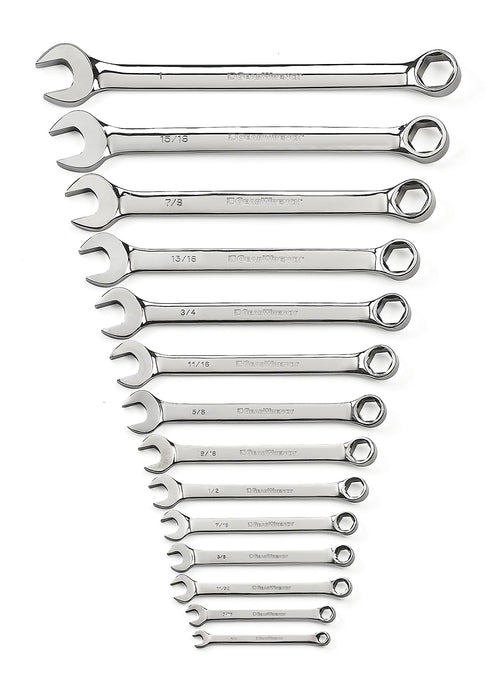 GEARWRENCH 14 Pc. 6 Pt. Combination Wrench Set, SAE - 81924