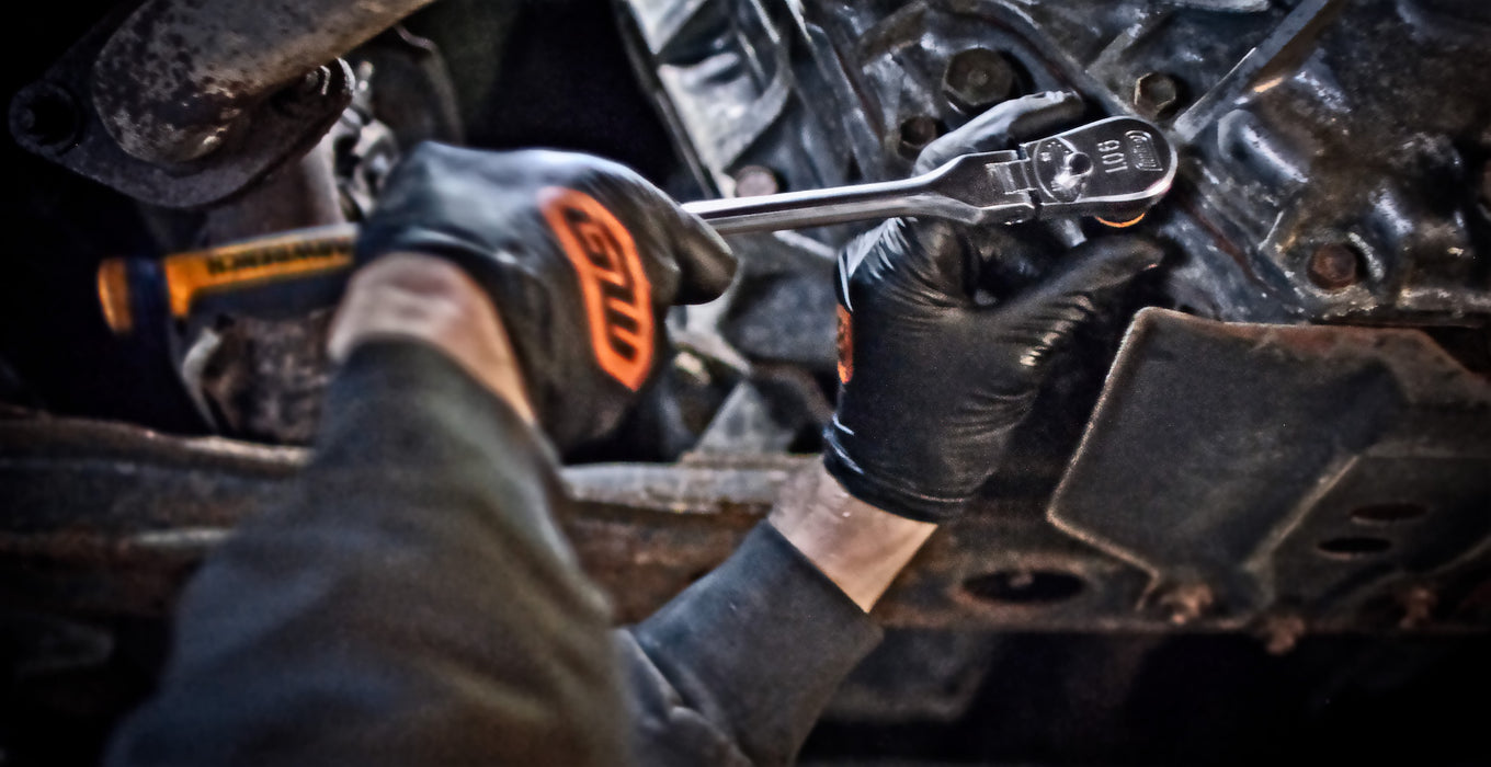 GEARWRENCH 81298T 3 Pc. 1/4", 3/8" & 1/2" Drive 90 Tooth Dual Material Locking Flex Head Ratchet Set