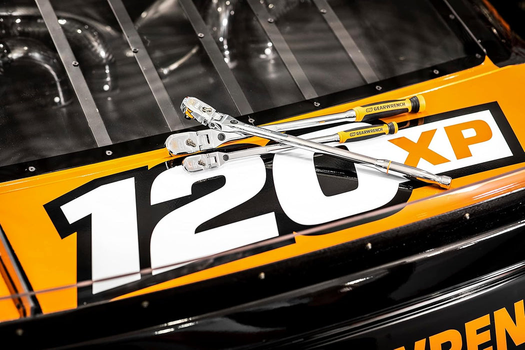 GEARWRENCH 3/8" Drive 120XP Locking Flex Head Ratchet with Cushion Grip - 81321 Cushion Grip 3/8" Drive