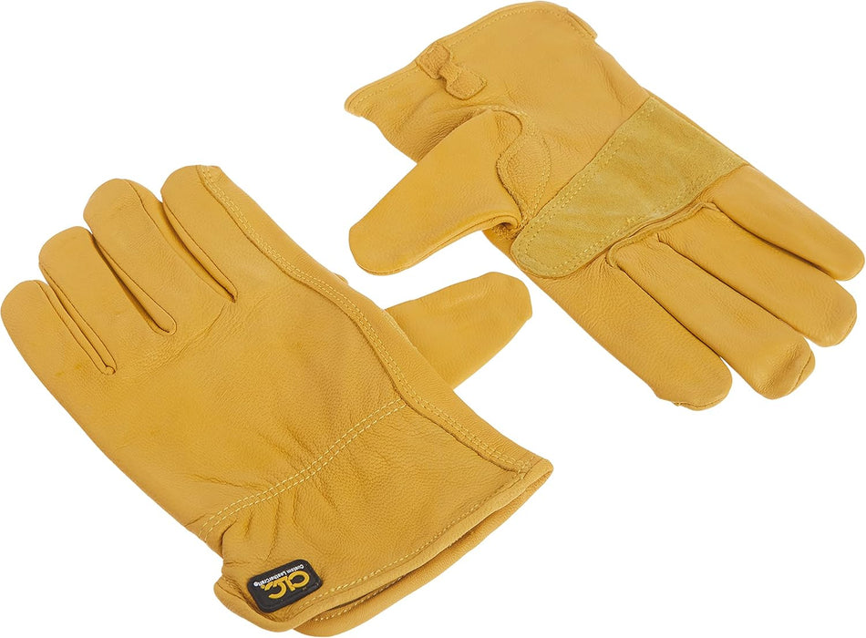 Custom Leathercraft 2060M Top Grain Goatskin Work Gloves, Medium (Pack of 1)
