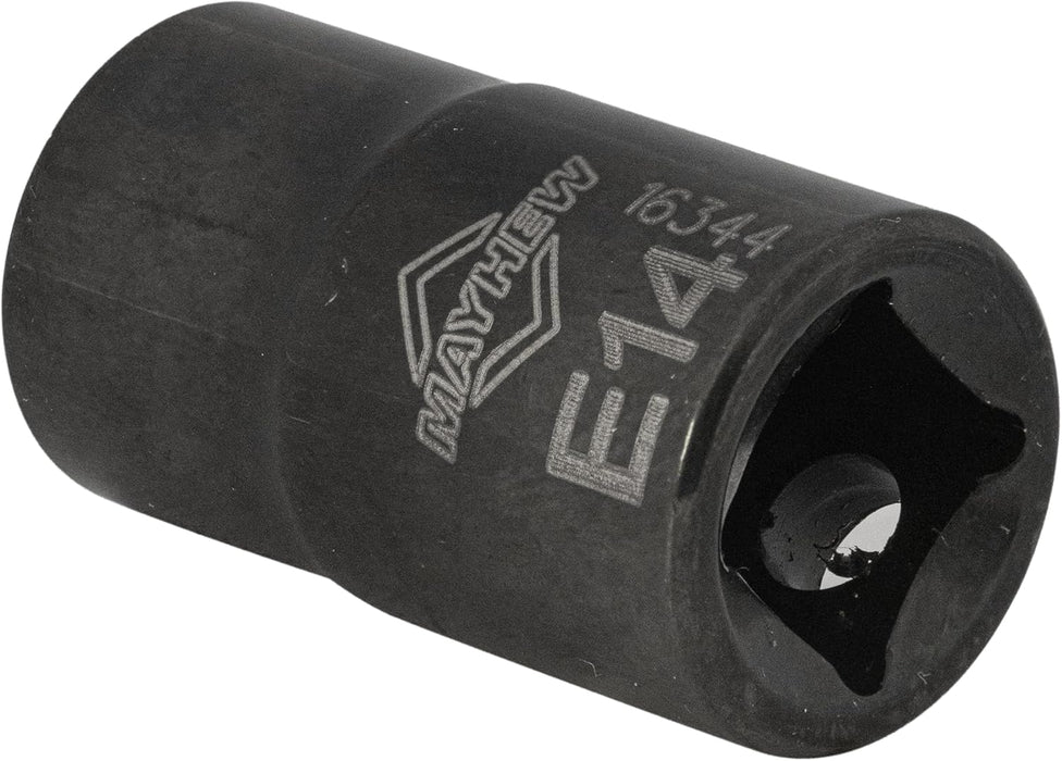 Mayhew Tools 16026 Inverted Torx Socket Bit Set, 6-Piece, Black Oxide Finish, polished chrome Polished Chrome 6-Piece Inverted Torx