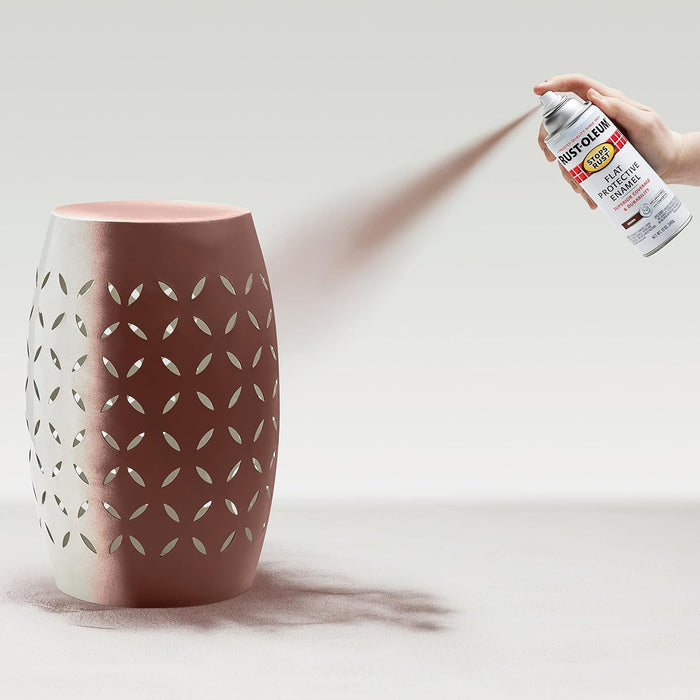 Rust-Oleum 214085 Stops Rust Spray Paint, 12 Oz, Flat Brown (Pack of 6)