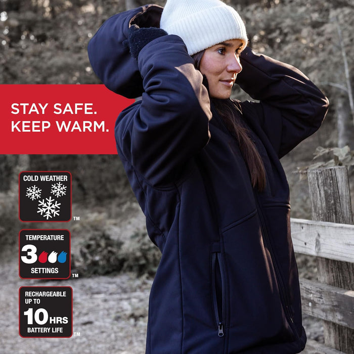 Radians Women's Standard Heated Apparel-Jackets, Black