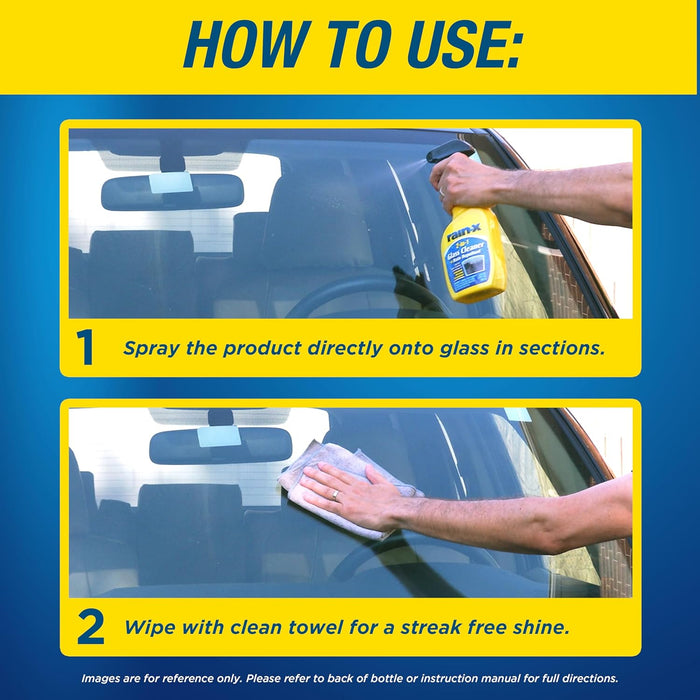 Rain-X 5071268 2-in-1 Glass Cleaner and Rain Repellant, 23 oz. (Pack of 1)