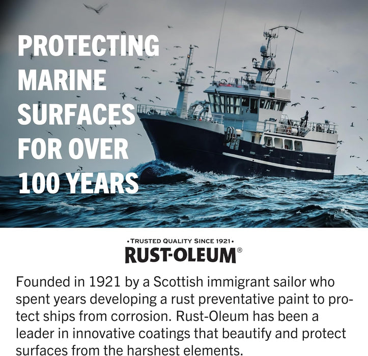 Rust-Oleum 396969 Marine Coatings Wood and Fiberglass Primer, Quart, White