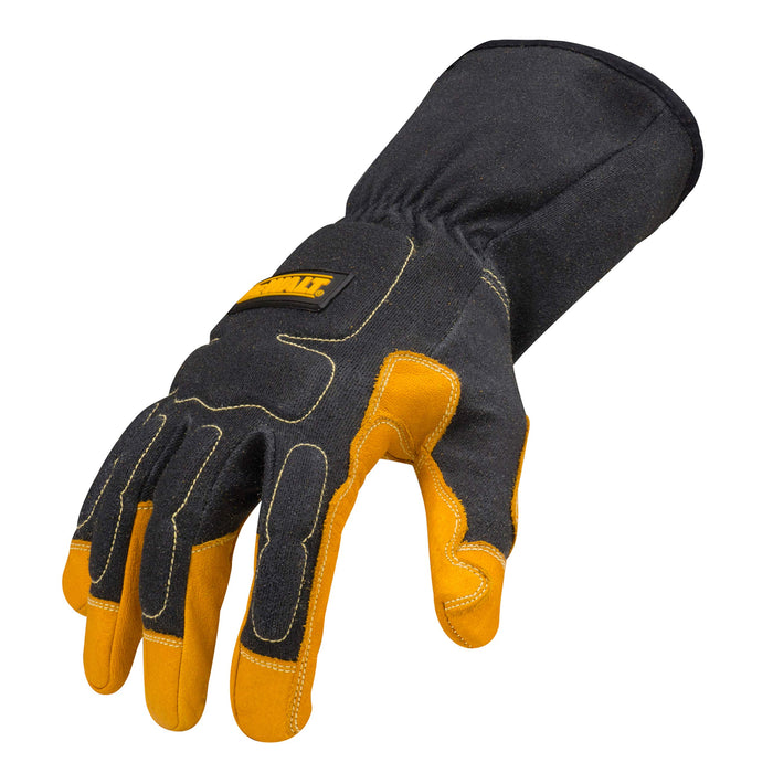 DEWALT DXMF020512XL Welding Gloves 2X Black/Yellow Premium Leather MIG/TIG (Pack of 1)