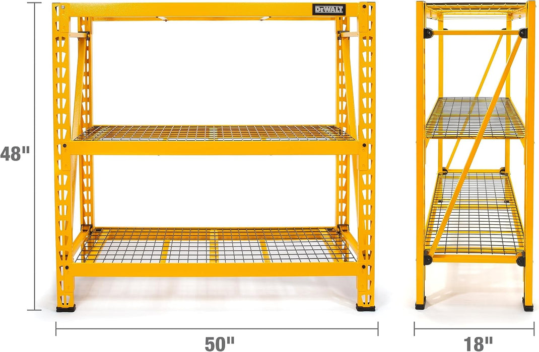 DEWALT DXST4500-W 4-Foot Tall, 3 Shelf Steel Wire Deck Industrial Storage Rack