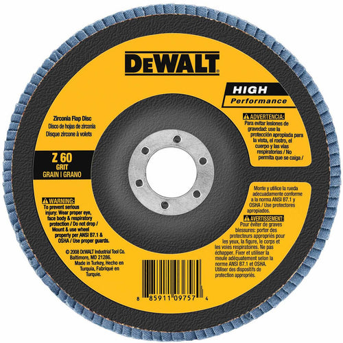 DEWALT DW8351 4-1/2-Inch by 7/8-Inch 40G Type 27 Flap Disc