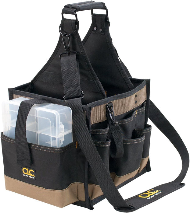 CLC Custom LeatherCraft 1528 Large Electrical and Maintenance Tool Carrier, Black 11-Inch Toolbox