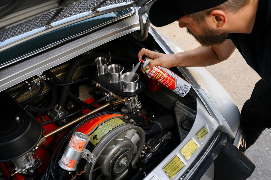 Gumout 800002231 Carb/Choke Carburetor Cleaner Spray, Carb Intake Valve Cleaner Cleans Gum Varnish & Dirt Inside & Outside Carburetor Chamber 14 Oz. (Pack of 6)