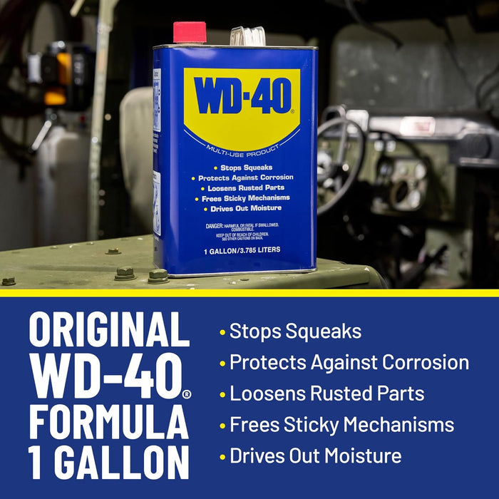 WD-40 490118 Original Formula, Multi-Use Product, One Gallon (4-Pack)
