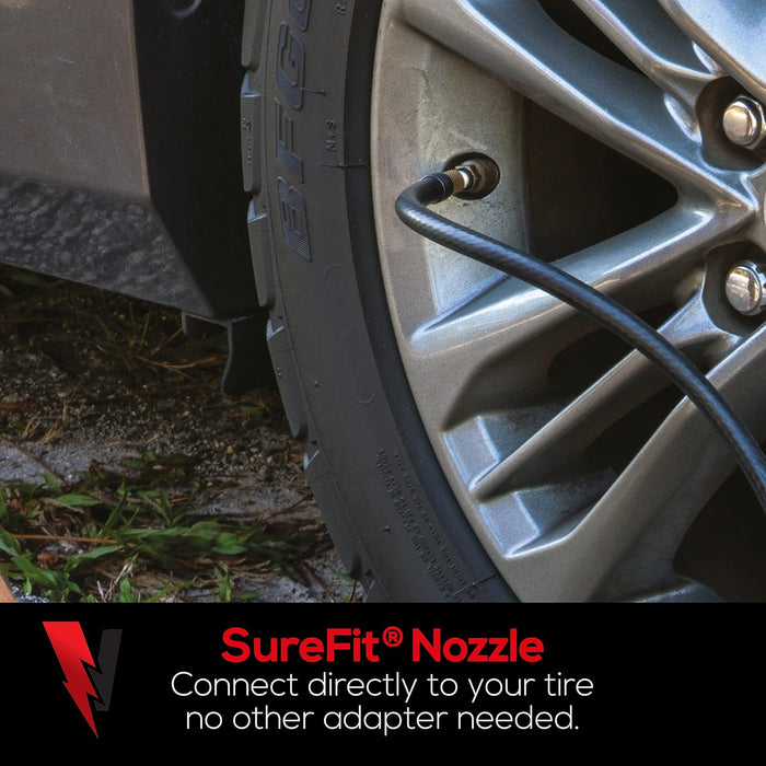 Vector PPRH5V 1200 Peak Amp Automotive Jump Starter, Portable Power – 10W USB Port, 500W Inverter, 120 PSI Air Compressor