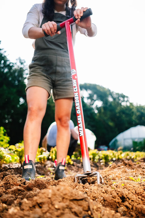 Garden Weasel Garden Claw - Long Handle | Cultivate, Loosen, Aerate, Weed | Gardening Hand Tiller, Twist Weeding Tool, Digging Fork, Cultivator, Soil Loosener