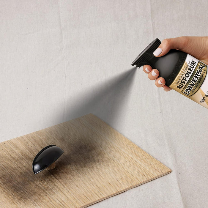 Rust-Oleum 245196 Universal All Surface Spray Paint, 12 oz, Gloss Black (Pack of 6)