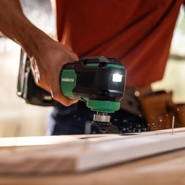 Metabo HPT 18V MultiVolt Cordless Oscillating Multi-Tool, Low Vibration Design, Universal Tool Design, 6 Speed Settings, User Vibration Protection, Starlock, Tool Body Only, CV18DAQ4