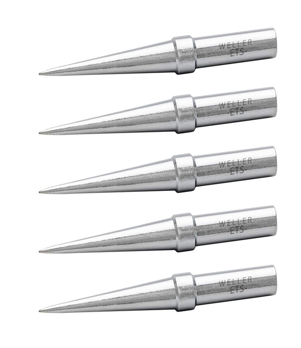 Weller WE1010 Soldering Tips, Conical, 0.016"/0.4 mm, 5 PCS - TETS-5