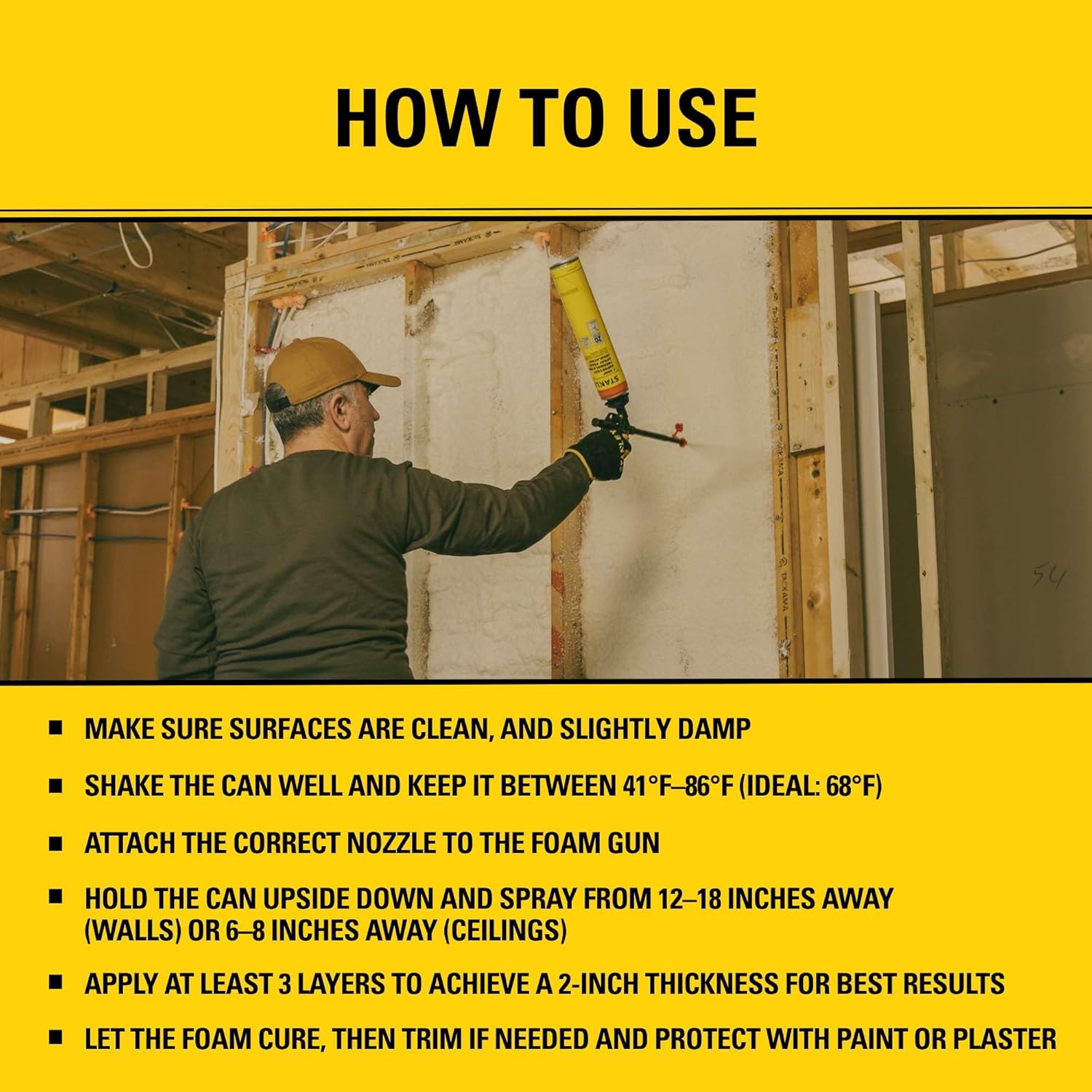 STANLEY Supercoat Spray Foam Insulation - Closed Cell Spray Foam