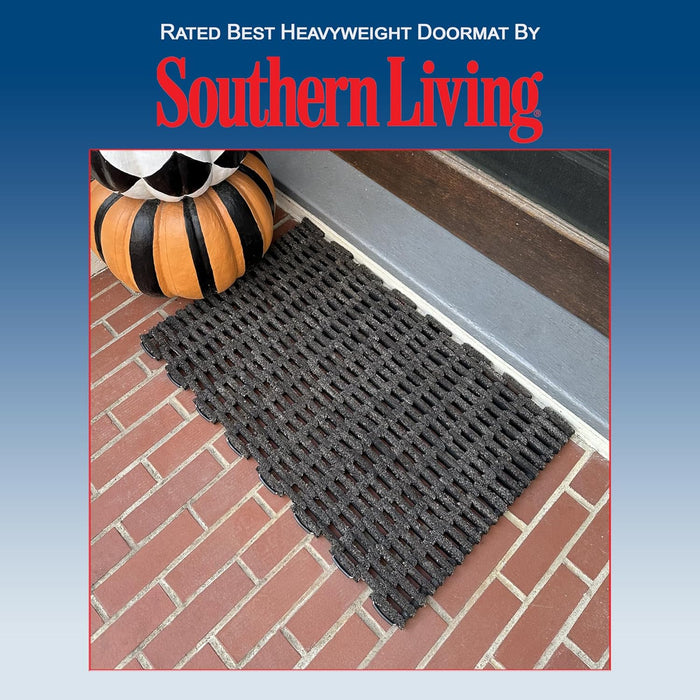 Durable Corporation 400S2030 Dura-Rug Recycled Fabric Tire-Link Outdoor Entrance Mat, 20" x 30"